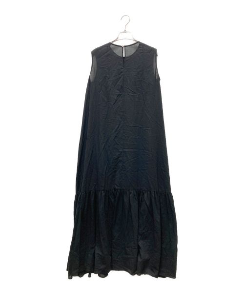 ADORE（アドーア）ADORE (アドーア) シフォンドビーワンピース ブラック サイズ:38の古着・服飾アイテム