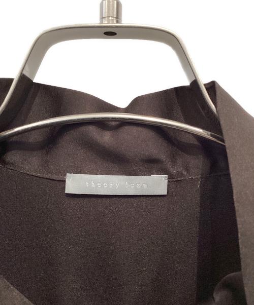 theory luxe（セオリーリュクス）theory luxe (セオリーリュクス) ボウタイブラウス ブラウン サイズ:38の古着・服飾アイテム