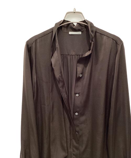 theory luxe（セオリーリュクス）theory luxe (セオリーリュクス) ボウタイブラウス ブラウン サイズ:38の古着・服飾アイテム