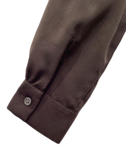 theory luxe（セオリーリュクス）theory luxe (セオリーリュクス) ボウタイブラウス ブラウン サイズ:38の古着・服飾アイテム