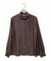 theory luxe（セオリーリュクス）の古着「ボウタイブラウス」｜ブラウン