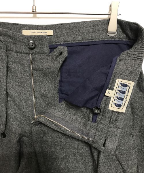 giab's ARCHIVIO（ジャブス アルキヴィオ）giab's ARCHIVIO (ジャブス アルキヴィオ) マサッチョ ウォッシャブルウール ライトフランネル グレー サイズ:50の古着・服飾アイテム