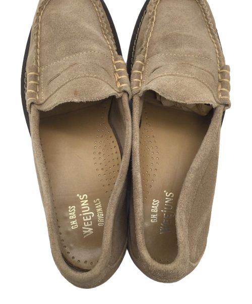 G.H.BASS（ジーエイチバス）G.H.BASS (ジーエイチバス) LARSON ペニーローファー SAND SUEDE ブラウン サイズ:8.5の古着・服飾アイテム