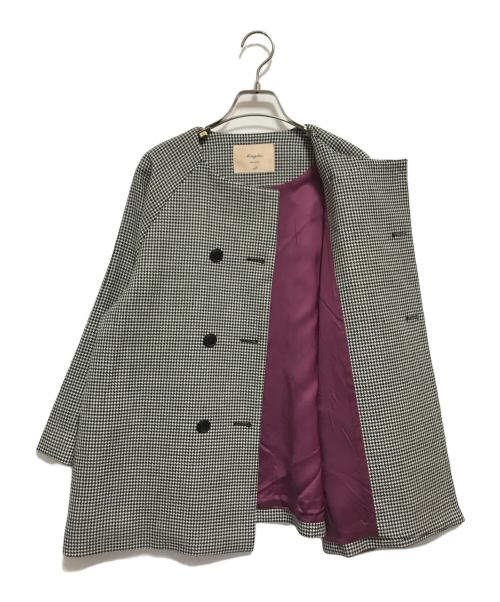 Maglie par ef-de（マーリエ パー エフデ）Maglie par ef-de (マーリエ パー エフデ) チェックダブルジャケット ブラック サイズ:SIZE 9の古着・服飾アイテム