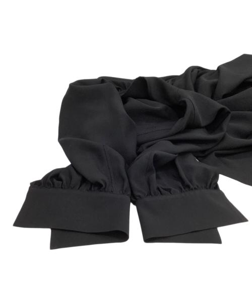 ENFOLD（エンフォルド）ENFOLD (エンフォルド) Comfortable Twill スタンド フレアDRESS ブラック サイズ:38の古着・服飾アイテム