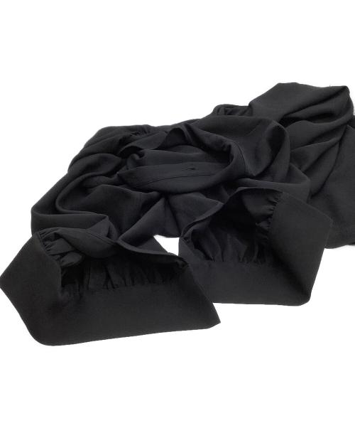 ENFOLD（エンフォルド）ENFOLD (エンフォルド) Comfortable Twill スタンド フレアDRESS ブラック サイズ:38の古着・服飾アイテム