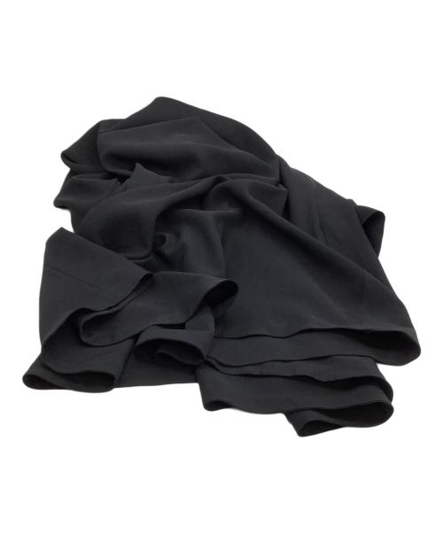 ENFOLD（エンフォルド）ENFOLD (エンフォルド) Comfortable Twill スタンド フレアDRESS ブラック サイズ:38の古着・服飾アイテム