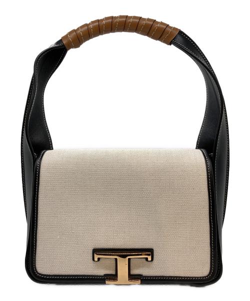 TOD'S（トッズ）TOD'S (トッズ) ｷｬﾝﾊﾞｽ・ﾚｰｻﾞｰﾎｰﾎﾞｰﾊﾞｯｸﾞ サイズ:表記なしの古着・服飾アイテム