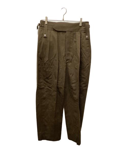 NEAT（ニート）NEAT (ニート) GIZA MOLESKIN LIGHT BELTLESS /ギザモルスキンライトベルトレス ブラウン サイズ:Lの古着・服飾アイテム