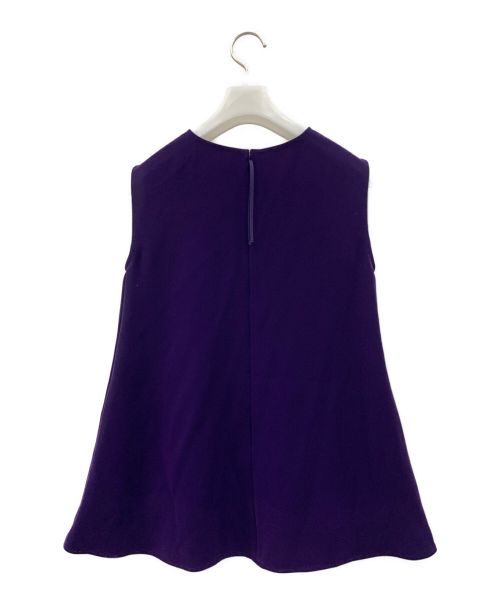 ADEAM（アディアム）ADEAM (アディアム) ノースリーブブラウス パープルの古着・服飾アイテム