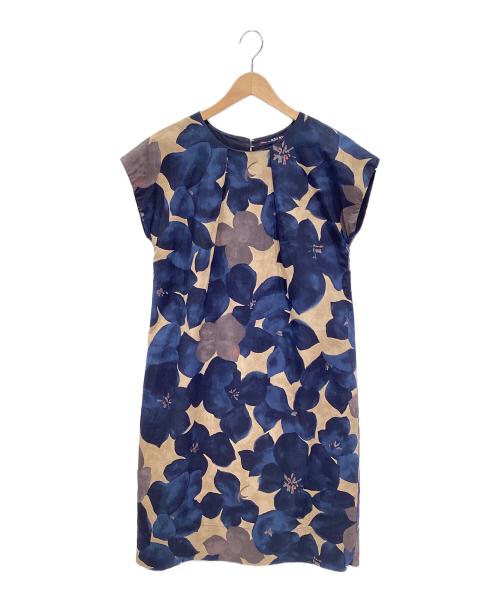 Pal'las Palace（パラスパレス）Pal'las Palace (パラスパレス) 花柄ワンピース ネイビー サイズ:3の古着・服飾アイテム