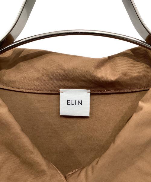ELIN（エリン）ELIN (エリン) Chino gathered top ブラウン サイズ:38の古着・服飾アイテム