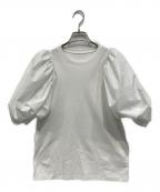 YOIHIヨイヒ）の古着「パフスリーブ ドッキングカットソー」｜ホワイト