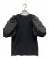 YOIHI（ヨイヒ）の古着「パフスリーブ ドッキングカットソー」｜ブラック