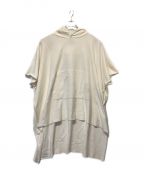 SUPP.no one elseサップノーワンエルス）の古着「スウェットフーディーポンチョ」｜ホワイト