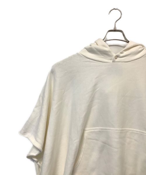 SUPP.no one else（サップノーワンエルス）SUPP.no one else (サップノーワンエルス) スウェットフーディーポンチョ ホワイト サイズ:Freeの古着・服飾アイテム