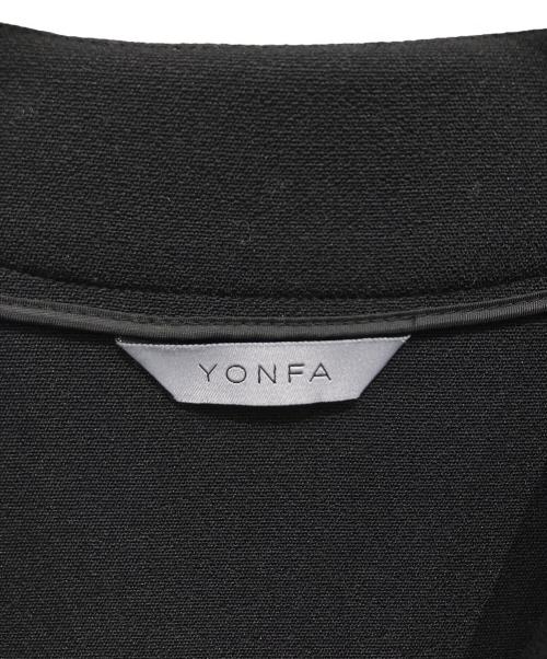 YONFA（ヨンファ）YONFA (ヨンファ) Vネックプルオーバーカットソー ブラック サイズ:FREEの古着・服飾アイテム