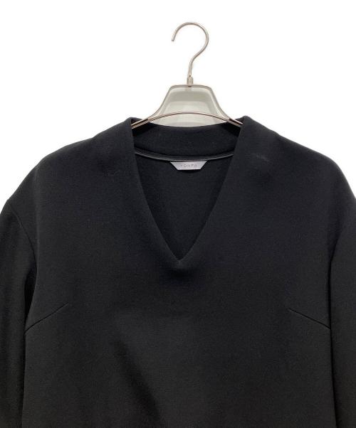YONFA（ヨンファ）YONFA (ヨンファ) Vネックプルオーバーカットソー ブラック サイズ:FREEの古着・服飾アイテム