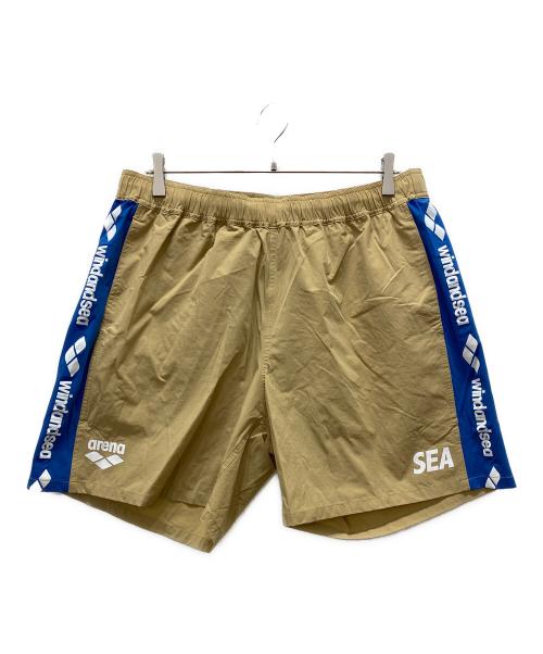 WIND AND SEA（ウィンダンシー）WIND AND SEA (ウィンダンシー) arena (アリーナ) ショートパンツ ベージュ サイズ:Lの古着・服飾アイテム