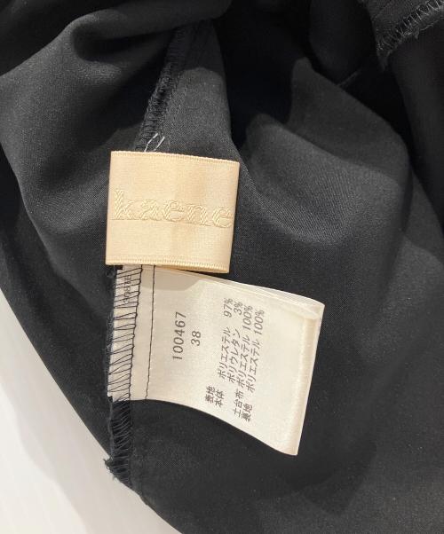 Kaene（カエン）Kaene (カエン) フロッキードットワンピース ブラック サイズ:38の古着・服飾アイテム