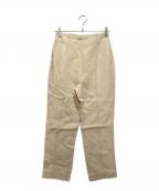 Acne studiosアクネ ストゥディオス）の古着「ポーレット クレープ ストレートレッグ トラウザーズ」｜ベージュ