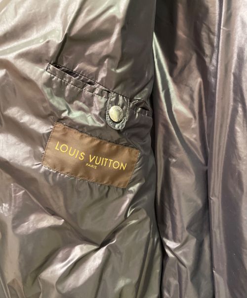 LOUIS VUITTON（ルイ ヴィトン）LOUIS VUITTON (ルイ ヴィトン) レザー切替 キルティングジャケット ブラック サイズ:56の古着・服飾アイテム