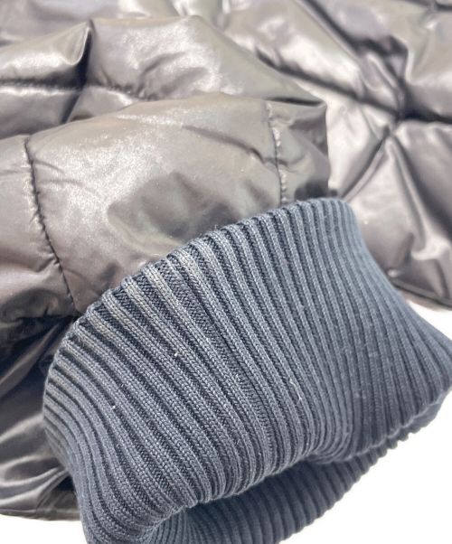 LOUIS VUITTON（ルイ ヴィトン）LOUIS VUITTON (ルイ ヴィトン) レザー切替 キルティングジャケット ブラック サイズ:56の古着・服飾アイテム