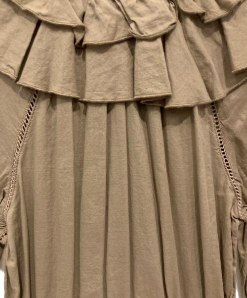 CASA FLINE（カーサフライン）CASA FLINE (カーサフライン) フリルミニドレス ベージュ サイズ:FREEの古着・服飾アイテム