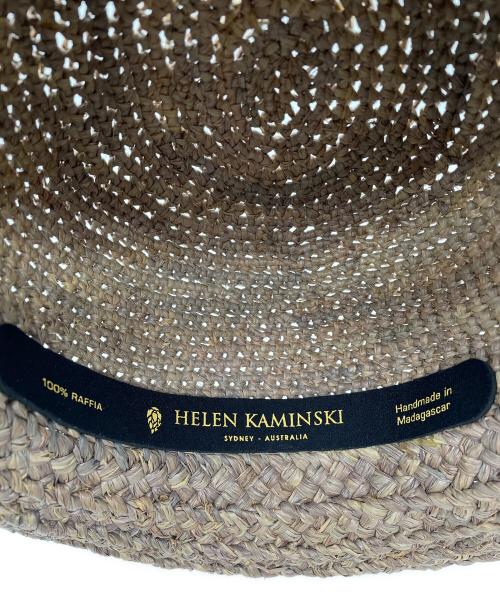 HELEN KAMINSKI（ヘレンカミンスキー）HELEN KAMINSKI (ヘレンカミンスキー) ラフィアハット ブラウンの古着・服飾アイテム
