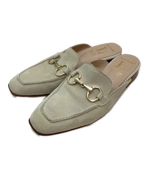 luca grossi（ルカグロッシ）luca grossi (ルカグロッシ) ビットスウェードサンダル アイボリー サイズ:37の古着・服飾アイテム