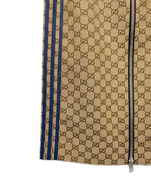 GUCCI（グッチ）GUCCI (グッチ) adidas (アディダス) コラボGGキャンバススカート ベージュ サイズ:40の古着・服飾アイテム