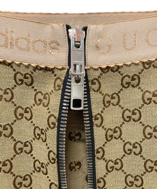 GUCCI（グッチ）GUCCI (グッチ) adidas (アディダス) コラボGGキャンバススカート ベージュ サイズ:40の古着・服飾アイテム