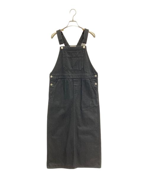 MACPHEE（マカフィー）MACPHEE (マカフィー) TOMORROW LAND (トゥモローランド) コットンデニム サロペットスカート ブラック サイズ:36の古着・服飾アイテム