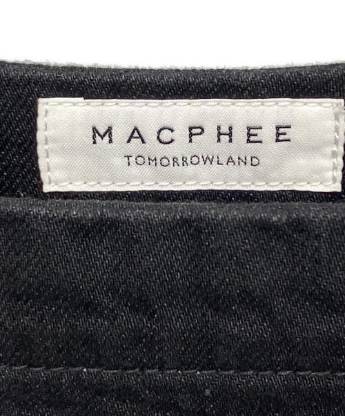 MACPHEE（マカフィー）MACPHEE (マカフィー) TOMORROW LAND (トゥモローランド) コットンデニム サロペットスカート ブラック サイズ:36の古着・服飾アイテム
