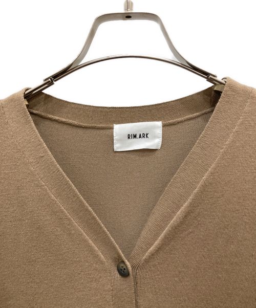 RIM.ARK（リムアーク）RIM.ARK (リムアーク) Cross arrange long knit OP/クロスアレンジロングニットワンピース ブラウン サイズ:38の古着・服飾アイテム