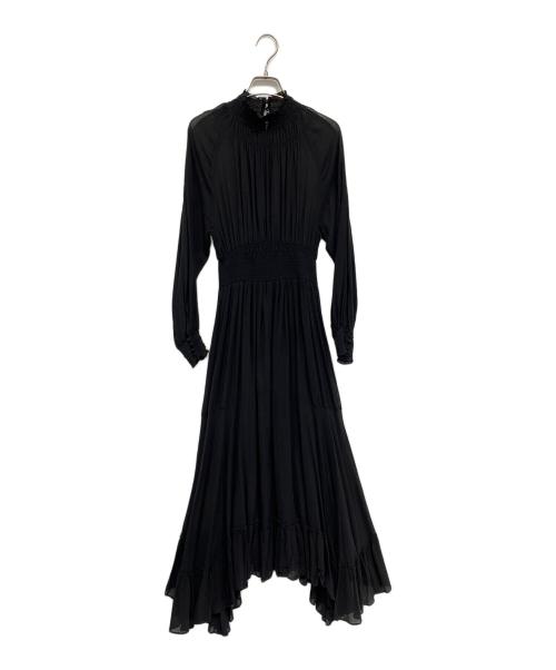 CASA FLINE（カーサフライン）CASA FLINE (カーサフライン) ハイネックタックワンピース ブラック サイズ:FREEの古着・服飾アイテム