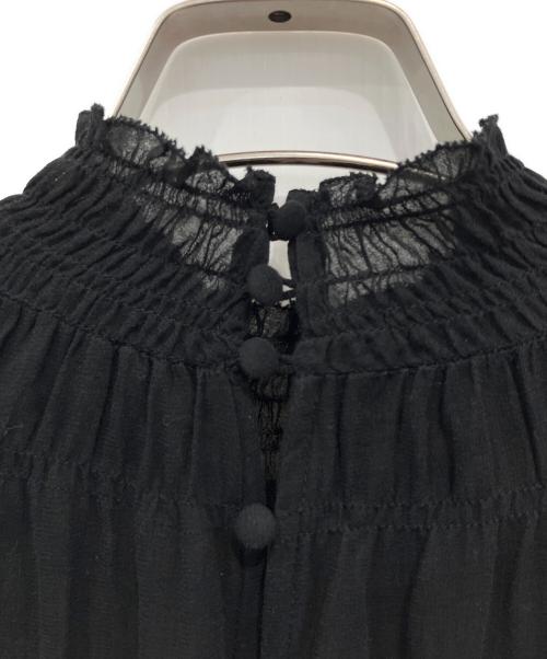 CASA FLINE（カーサフライン）CASA FLINE (カーサフライン) ハイネックタックワンピース ブラック サイズ:FREEの古着・服飾アイテム