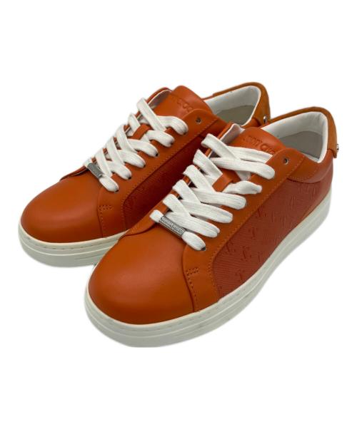 JIMMY CHOO（ジミーチュウ）JIMMY CHOO (ジミーチュウ) ローカットスニーカー オレンジ サイズ:37の古着・服飾アイテム