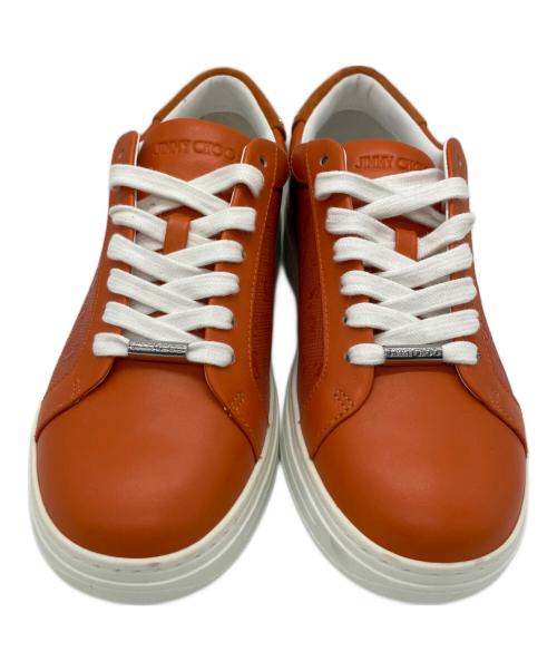 JIMMY CHOO（ジミーチュウ）JIMMY CHOO (ジミーチュウ) ローカットスニーカー オレンジ サイズ:37の古着・服飾アイテム