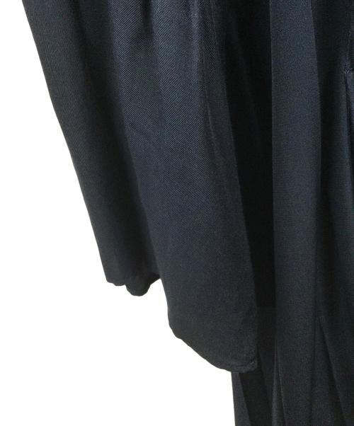 23区（ニジュウサンク）23区 (ニジュウサンク) シルクコットンツイルワンピース ネイビー サイズ:32の古着・服飾アイテム