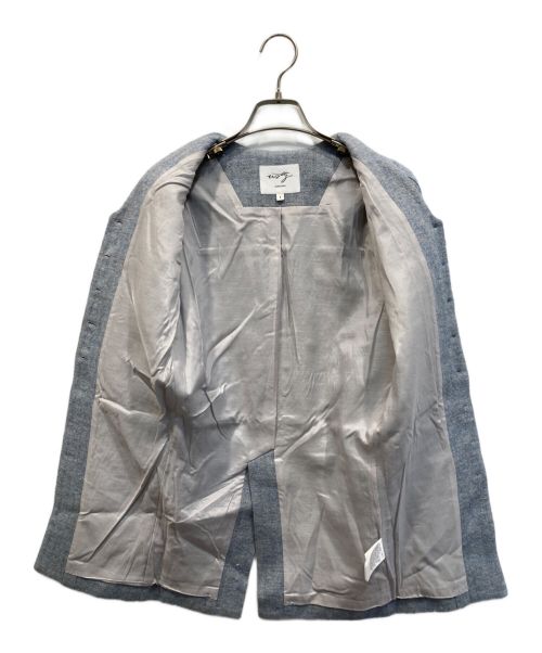 WALTZ（ワルツ アキラ ナカ）WALTZ (ワルツ アキラ ナカ) シェイピングブラウス ブルー サイズ:1の古着・服飾アイテム