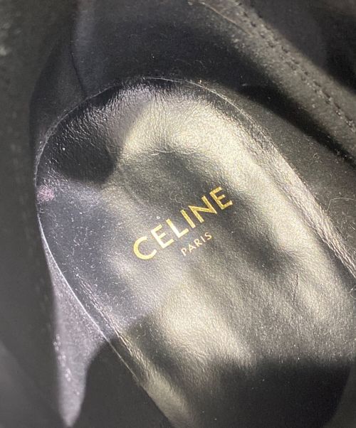 CELINE（セリーヌ）CELINE (セリーヌ) ダブルベルトレースアップブーツ ブラック サイズ:35の古着・服飾アイテム