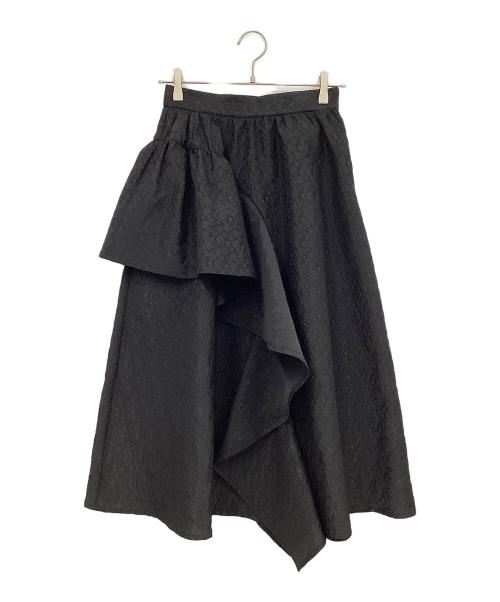 CELFORD（セルフォード）CELFORD (セルフォード) ふくれJQギャザースカート ブラック サイズ:38の古着・服飾アイテム
