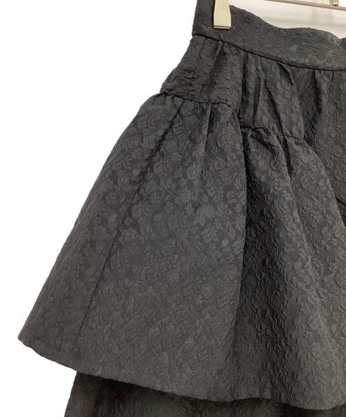 CELFORD（セルフォード）CELFORD (セルフォード) ふくれJQギャザースカート ブラック サイズ:38の古着・服飾アイテム