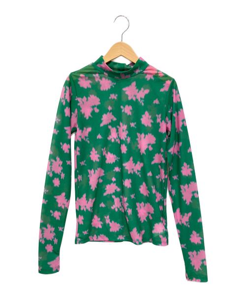 MAISON SPECIAL（メゾンスペシャル）MAISON SPECIAL (メゾンスペシャル) Flower High Neck Sheer Top グリーン サイズ:Freeの古着・服飾アイテム