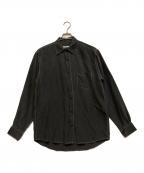 moncaoモンサオ）の古着「レギュラーカラーシャツ」｜ブラック