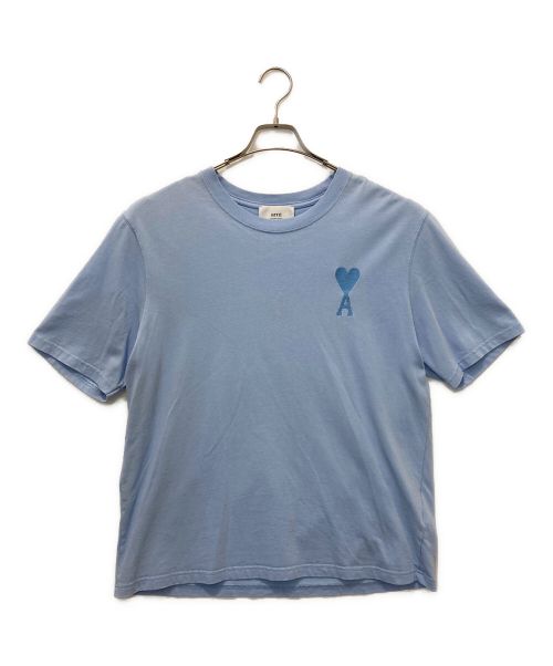 AMI Alexandre Mattiussi（アミアレクサンドルマテュッシ）AMI Alexandre Mattiussi (アミ アレクサンドル マテュッシ) ハート刺繍Tシャツ ブルー サイズ:SIZE Mの古着・服飾アイテム