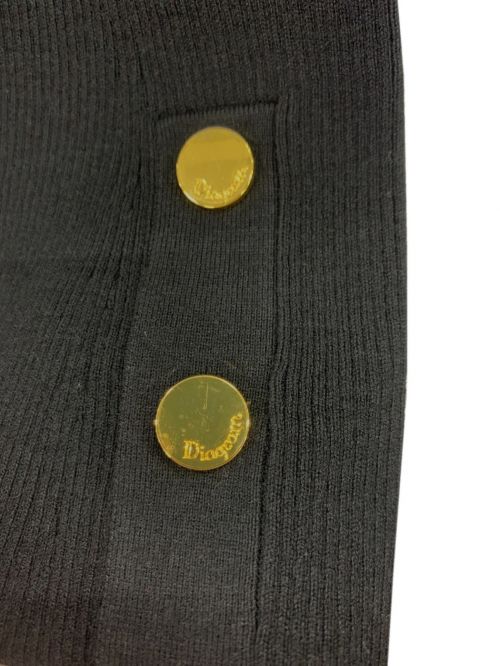 Diagram（ダイアグラム）Diagram (ダイアグラム) ワイドネックニットトップ ブラック サイズ:36の古着・服飾アイテム