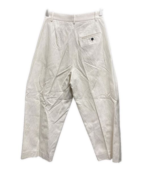 YLEVE（イレーヴ）YLEVE (イレーヴ) FINX COTTON RAMMY TWILL TR/コットンラミーツイルパンツ ホワイト サイズ:1の古着・服飾アイテム