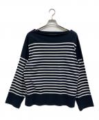 OUTILウティ）の古着「バスクシャツ」｜ネイビー